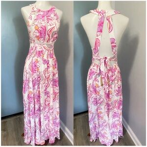 Anthropologie Abel the label azalea pink boho dress